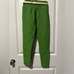 Full length Croco BBB green leggings lightly worn.